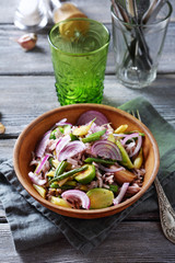 Rice with vegetables in a bowl