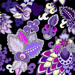 Fototapeta premium seamless paisley pattern.orient design. vector illustration