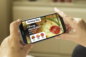 cooking blog smartphone
