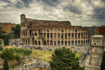 Naklejka premium Rom Colosseum