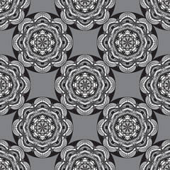 seamless monochrome ornament 