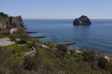 Fototapeta na wymiar Sea coast in Crimea