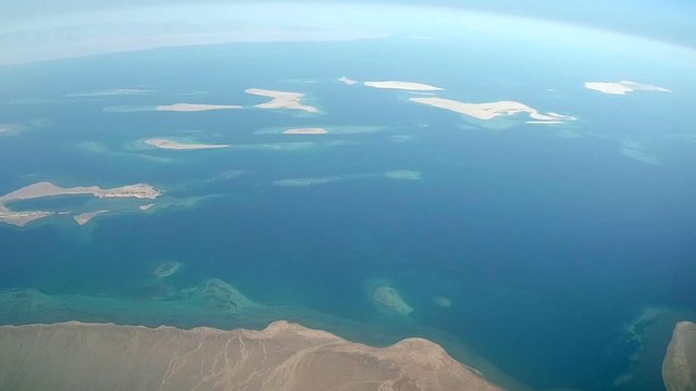 aerial survey, Red sea, Hurghada, Egypt
