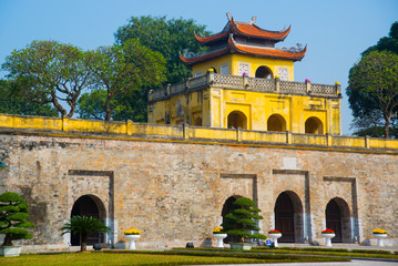 HA NOI, VIETNAM.Thang Long Citadel as a world heritage city famous in Hanoi