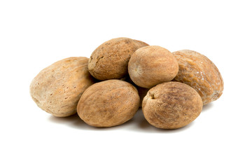 nutmeg isolated on white