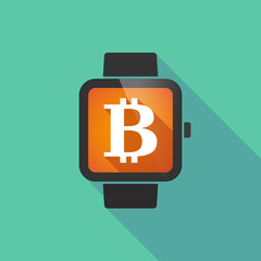 Smart watch with a bit coin sign