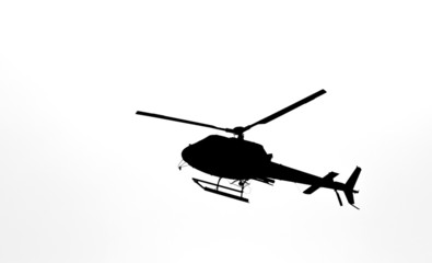 Naklejka na ściany i meble Hélicoptère