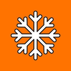 Vector snowflake icon. Eps10