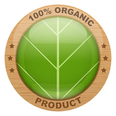 Icon of organic products. 