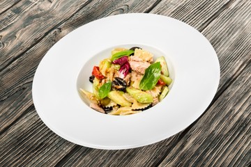 Dish, pasta, tortelloni.