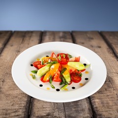 Gourmet, Salad, Dishware.