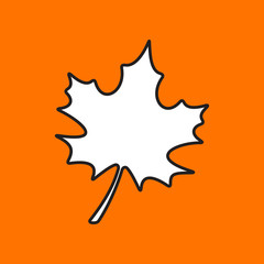 Vector maple leaf icon. Eps10