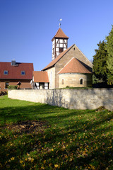 romanische Kirche Schkauditz, Burgenlandkreis, Sachsen-Anhalt,