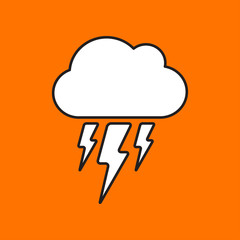 Vector flash icon. Eps10