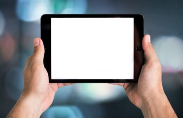 Digital Tablet, Human Hand, Holding.