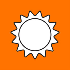 Vector sun icon. Eps10