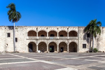 Fototapeta na wymiar Diego Columbus palace, Santo Domingo
