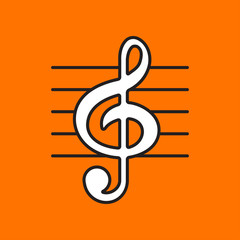 Vector music icon. Eps10