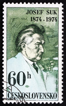 Postage stamp Czechoslovakia 1974 Josef Suk, Czech Composer