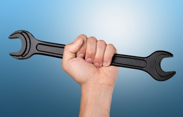 Wrench, Human Hand, Work Tool.