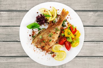 Fish, grill, grilled.