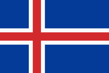 Flag of the Iceland