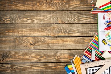 School, back, pencil.