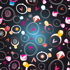 Obraz premium pattern of precious rings