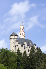 Obraz premium Marksburg bei Braunach am Rhein, Deutschland