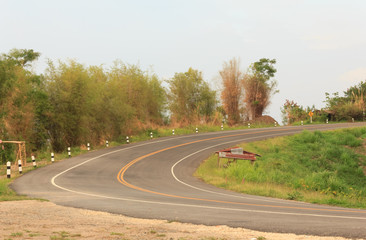 Fototapeta premium road up the hill