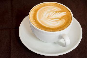 coffee latte art in coffee shop