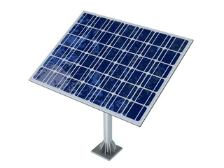 Solar panel isolated on white background