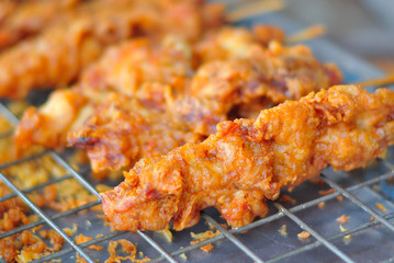 chicken fried in soft light