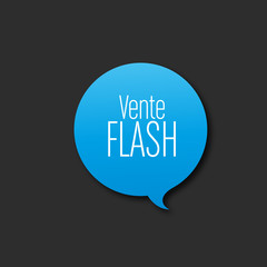 vente flash,bulle bleue