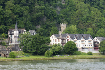 Fototapeta na wymiar St. Goar am Rhein, Deutschland
