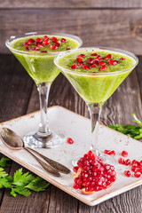 Healthy drink, vegetable smoothie