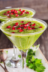 Healthy drink, vegetable smoothie