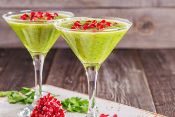 Healthy drink, vegetable smoothie