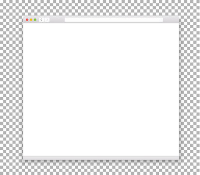 Opened browser window template. Past your content into it