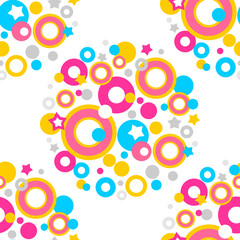 Fototapeta premium color dots seamless pattern