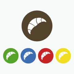 Simple icon croissant.