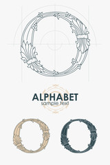 Sign design element. Vector illustration. Abstract ornate curly 
