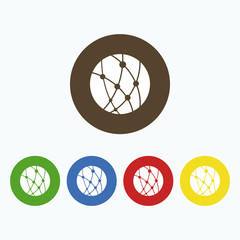 Simple icon of the globe.