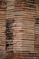 Close view of the factory oven to cook mud bricks.