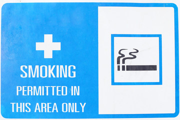 Old no smoking signs