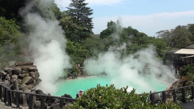Beppu Oita,Japan at hot spring