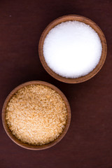 White and Brown Sugar