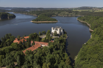 Castle Orlik under Orlik dam, Czech Republic