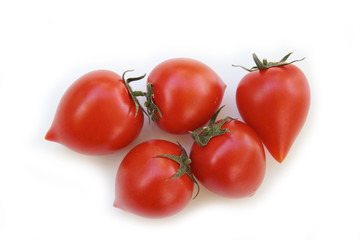 pomodori Piccadilly su sfondo bianco