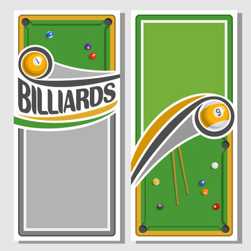 Background images for text on the subject of billiard